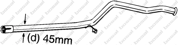 Repair Pipe, catalytic converter (889-181)