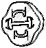 Rubber Strip, exhaust system (255-853)