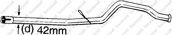 Repair Pipe, catalytic converter (889-183)