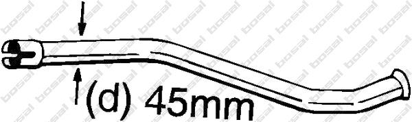 Repair Pipe, catalytic converter (889-150)