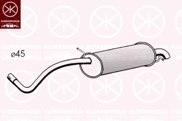 Rear Muffler (66218671)