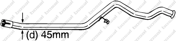 Repair Pipe, catalytic converter (889-503)