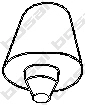Rubber Strip, exhaust system (255-808)