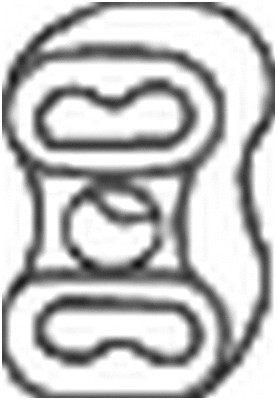 Rubber Strip, exhaust system (255-949)