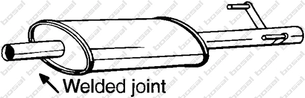 Centre Muffler (175-421)