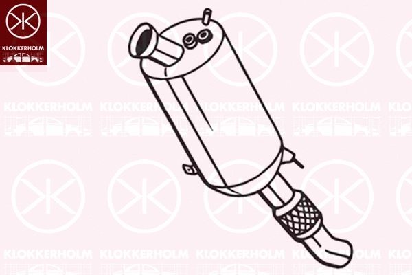Soot/Particulate Filter, exhaust system (097-753)