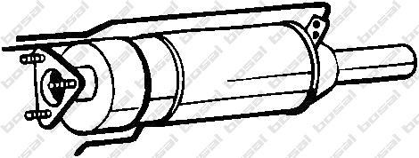 Soot/Particulate Filter, exhaust system (097-205)
