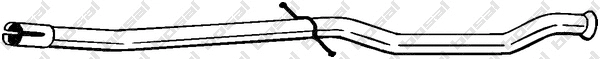 Repair Pipe, catalytic converter (889-537)