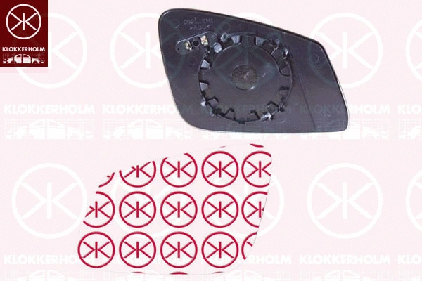 Mirror Glass, exterior mirror (00671062)