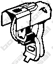 Rubber Strip, exhaust system (255-484)