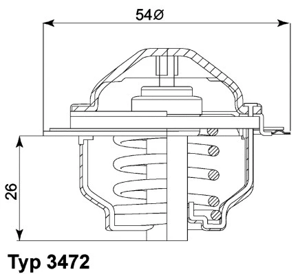 Thermostat, coolant (3472.87D)