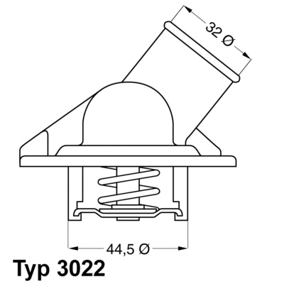 Thermostat, coolant (3022.87D)
