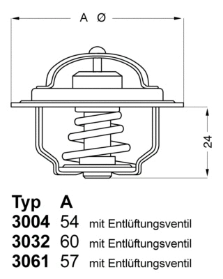 Thermostat, coolant (3032.88)