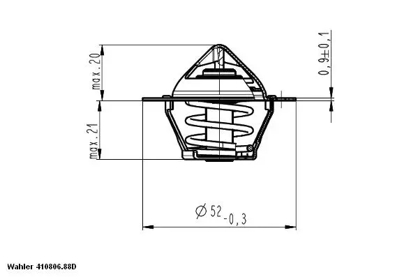 Thermostat, coolant (410806.88D)