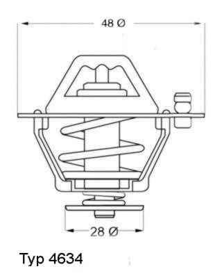 Thermostat, coolant (4634.76)