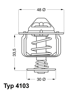 Thermostat, coolant (4103.82D)