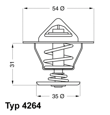 Thermostat, coolant (4264.84D)