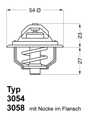 Thermostat, coolant (3054.87D50)