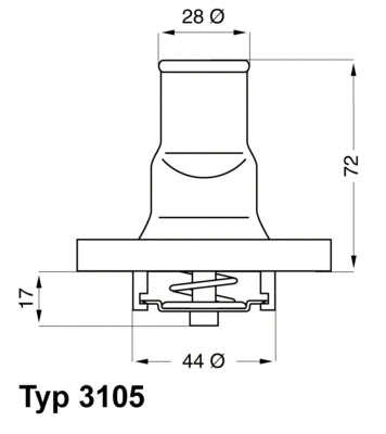 Thermostat, coolant (3105.87D)