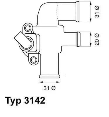 Thermostat, coolant (3142.90D)