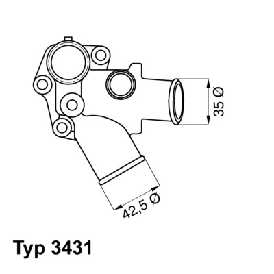 Thermostat, coolant (3431.80D)