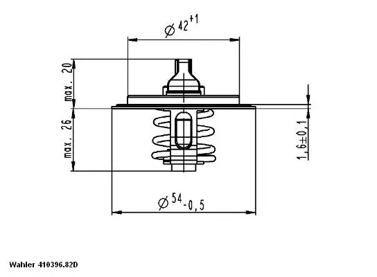 Thermostat, coolant (410396.82D)