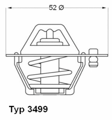 Thermostat, coolant (3499.88D)