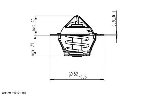 Thermostat, coolant (410808.88D)