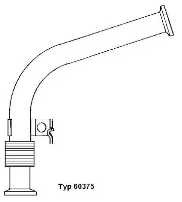 Pipe, EGR valve (60375D)