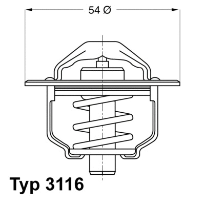 Thermostat, coolant (3116.82D)
