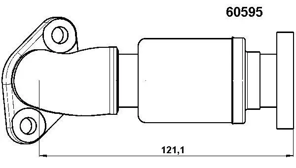 Pipe, EGR valve (60595D)