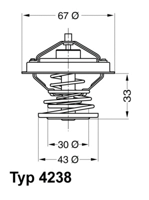 Thermostat, coolant (4238.92D)