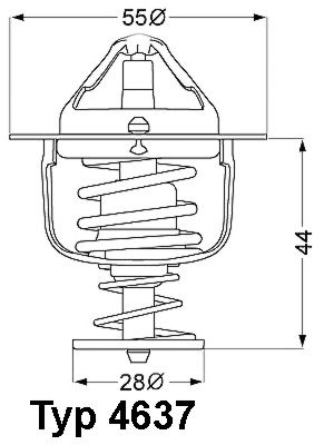 Thermostat, coolant (4637.82D)