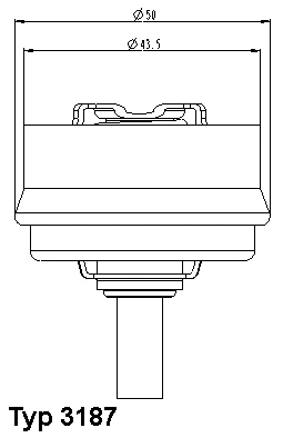 Thermostat, coolant (3187.73)