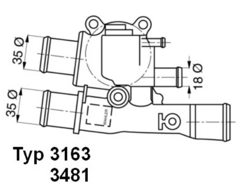 Thermostat, coolant (3481.88D)