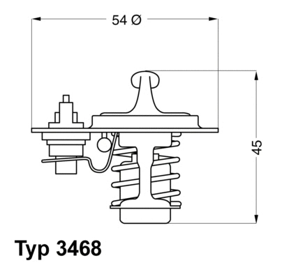 Thermostat, coolant (3468.88D)