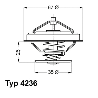 Thermostat, coolant (4236.92D)