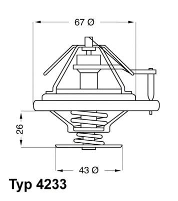 Thermostat, coolant (4233.84D)