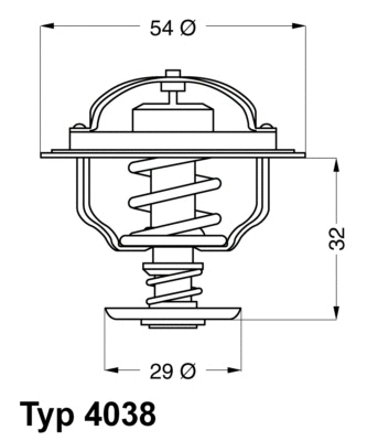 Thermostat, coolant (4038.81D)