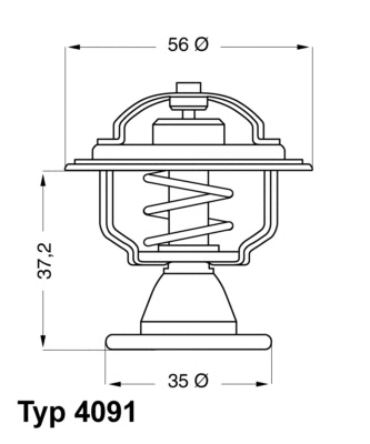 Thermostat, coolant (4091.82D)