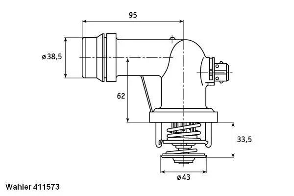 Thermostat, coolant (411573.105D)