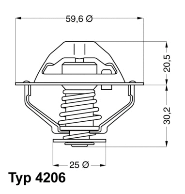 Thermostat, coolant (4206.90D)