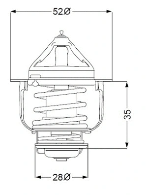 Thermostat, coolant