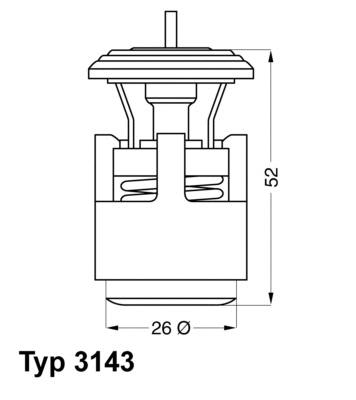 Thermostat, coolant (3143.87D)