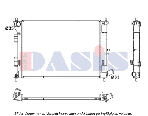 Radiator, engine cooling (560088N)