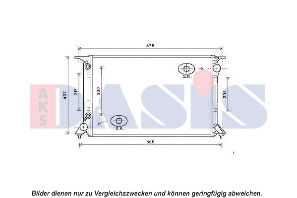 Radiator, engine cooling (480080N)