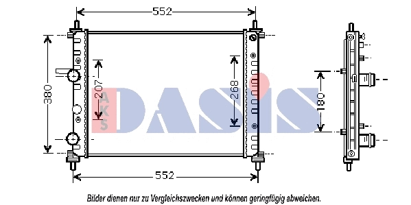 Radiator, engine cooling (080096N)