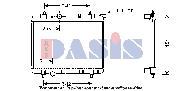 Radiator, engine cooling (160104N)