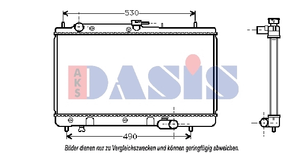 Radiator, engine cooling (110970N)