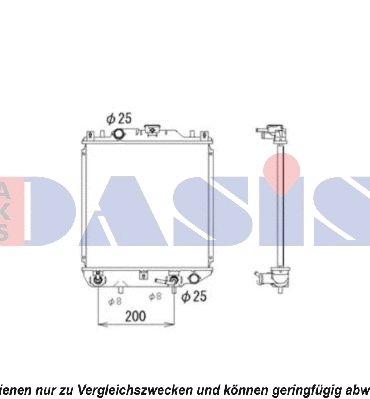 Radiator, engine cooling (320051N)